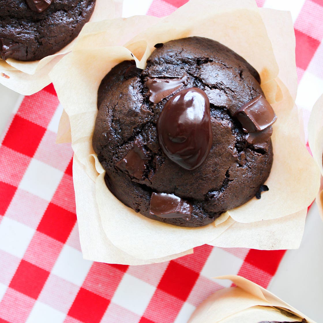 Olympic Village Double Chocolate Muffins
