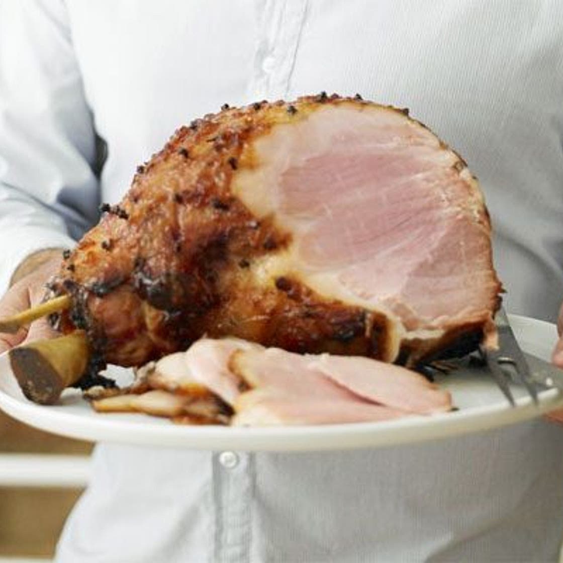 Sticky marmalade ham