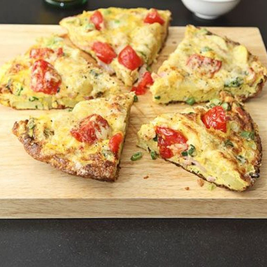 Omelette wedges