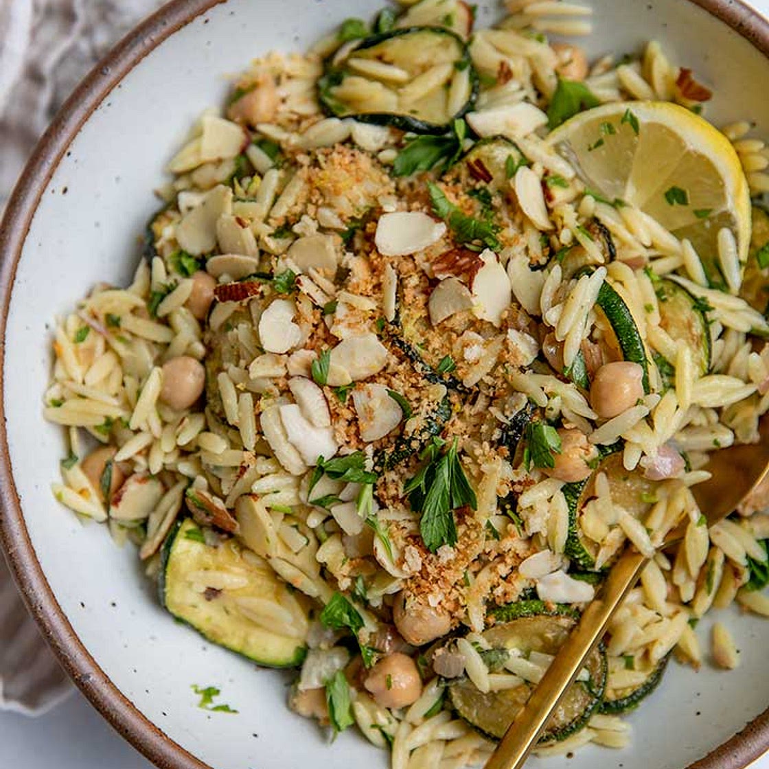 Zucchini Orzo Salad