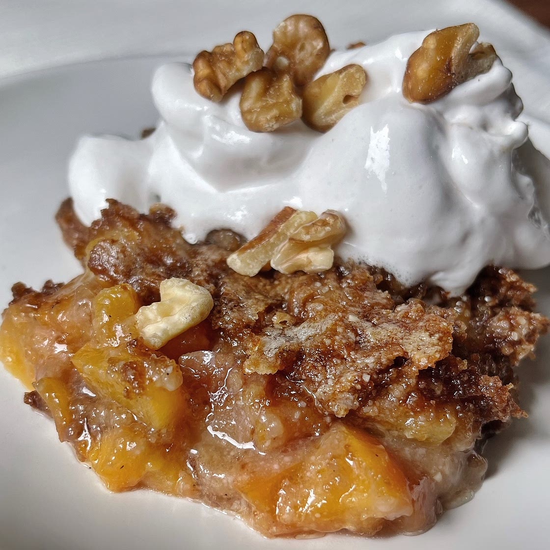 Fresh Peach Dump Cake