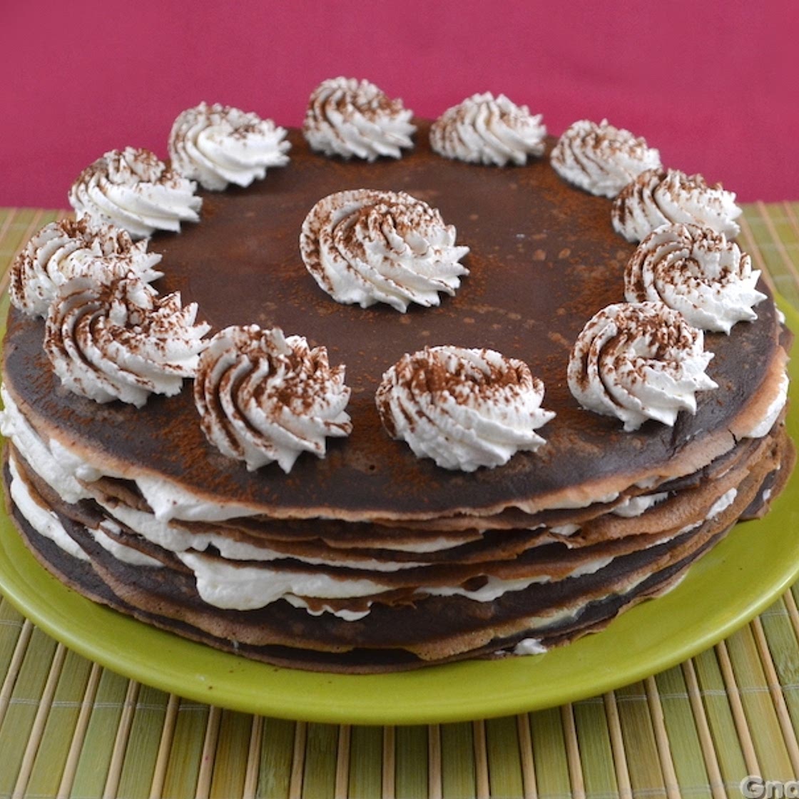 Torta di crepes al tiramisù