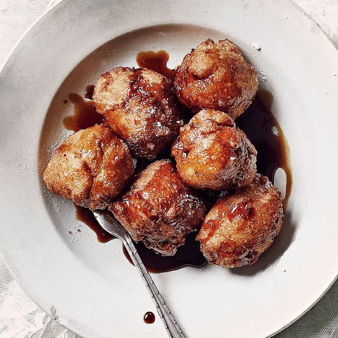 Jamie Oliver's doughnuts in anise caramel
