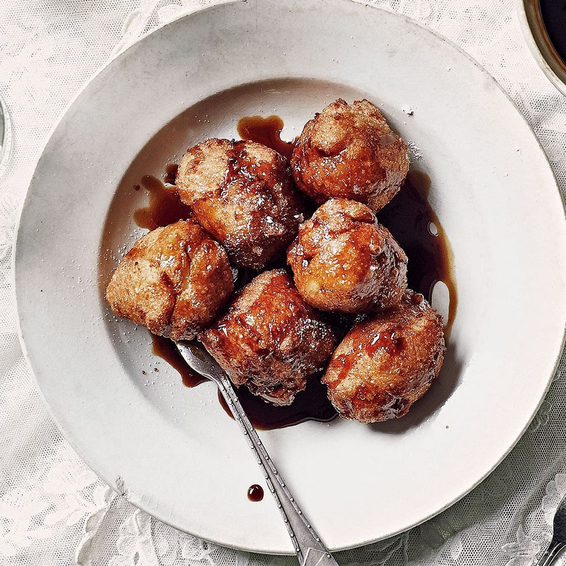 Jamie Oliver's doughnuts in anise caramel