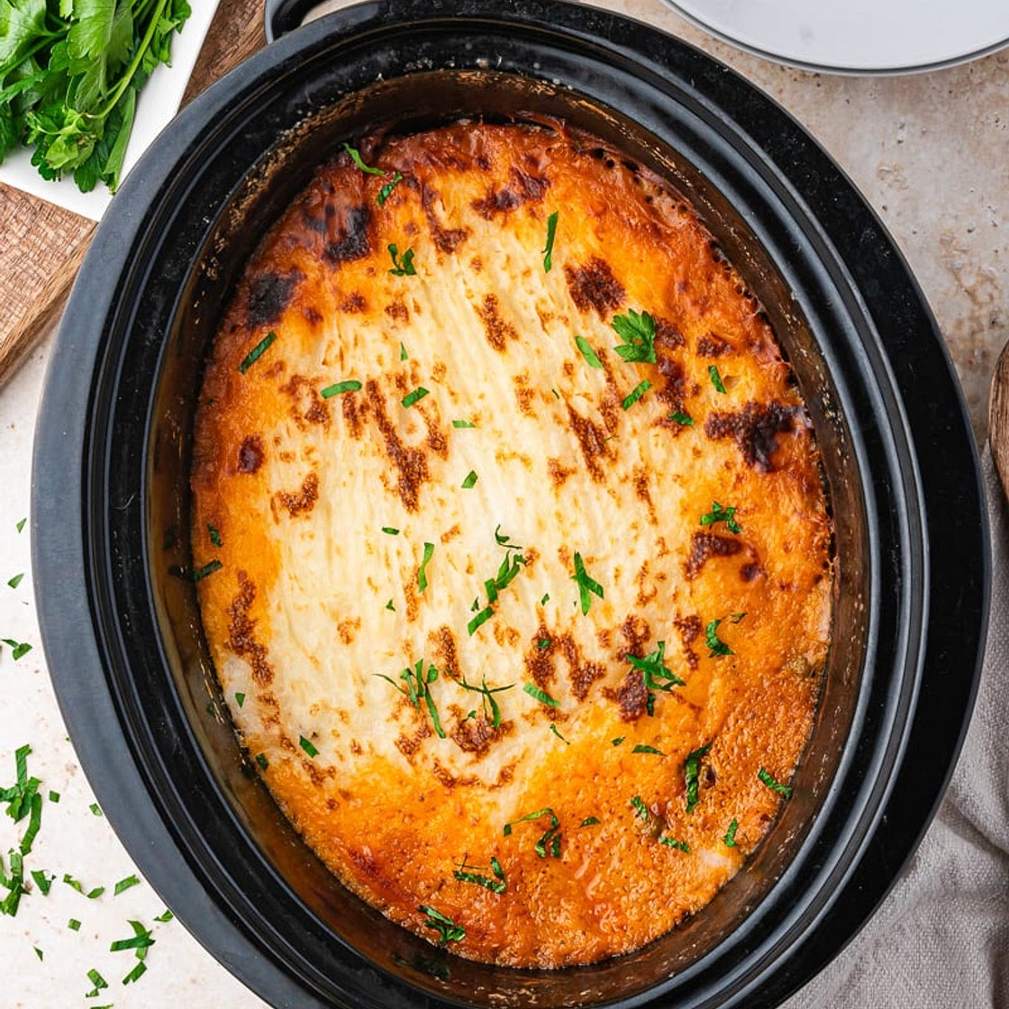 Crockpot Shepherd's Pie with Ground Beef