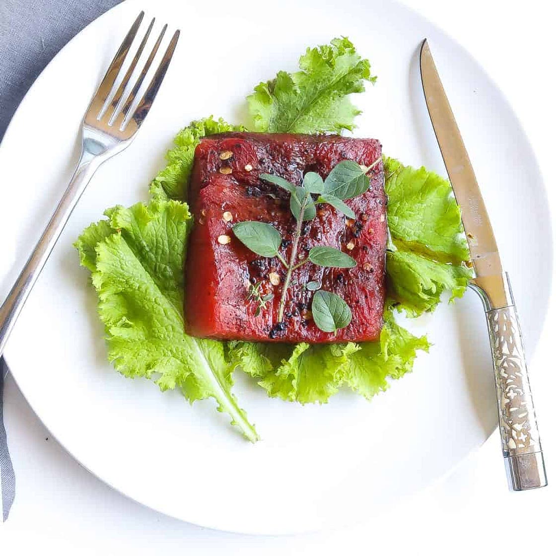 Watermelon Steak Salad