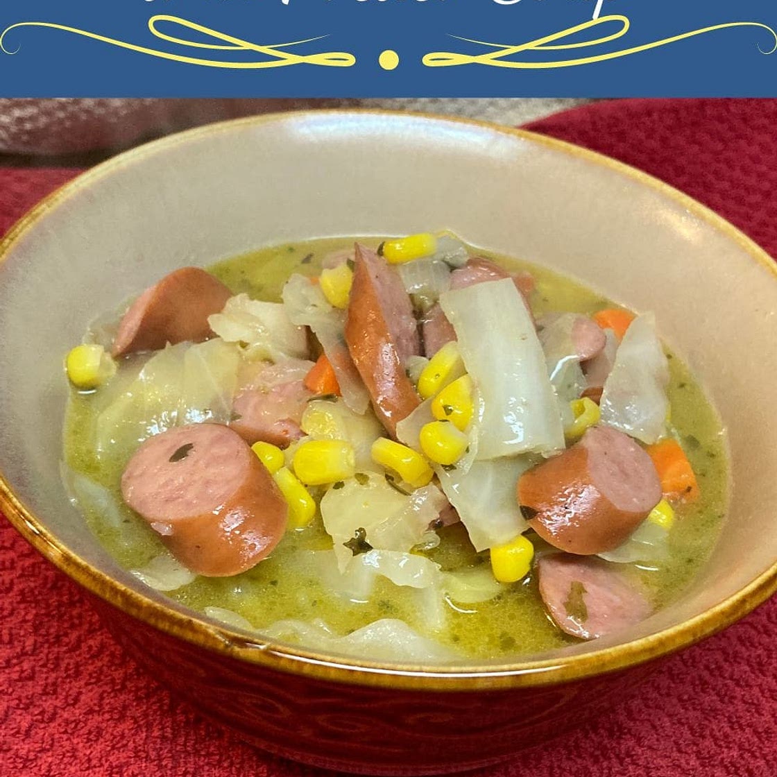 Cabbage Hog Dog and Potato Soup