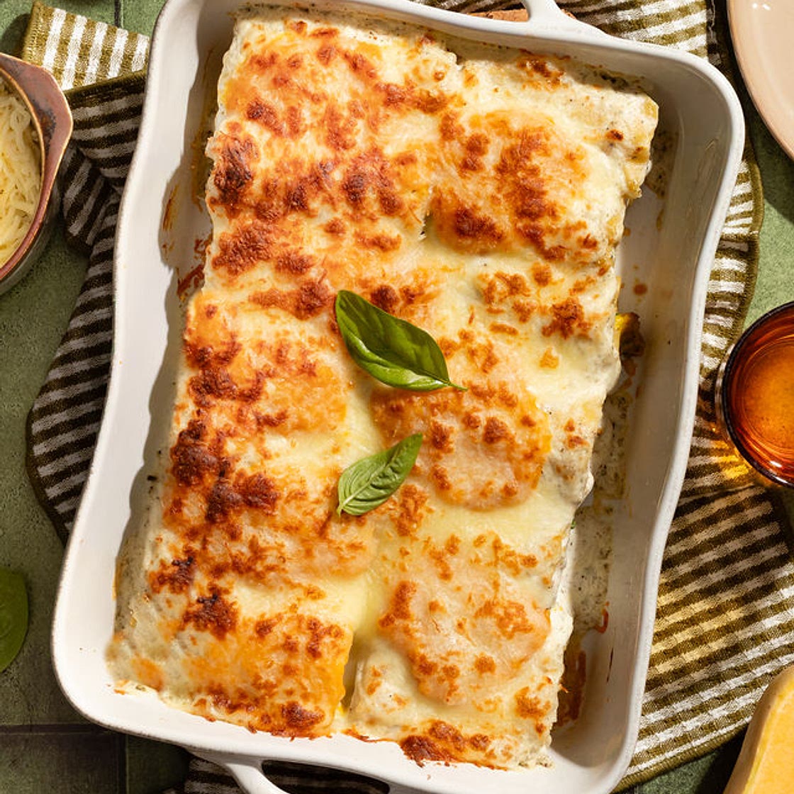 High-Protein Butternut Squash Lasagna Rollups