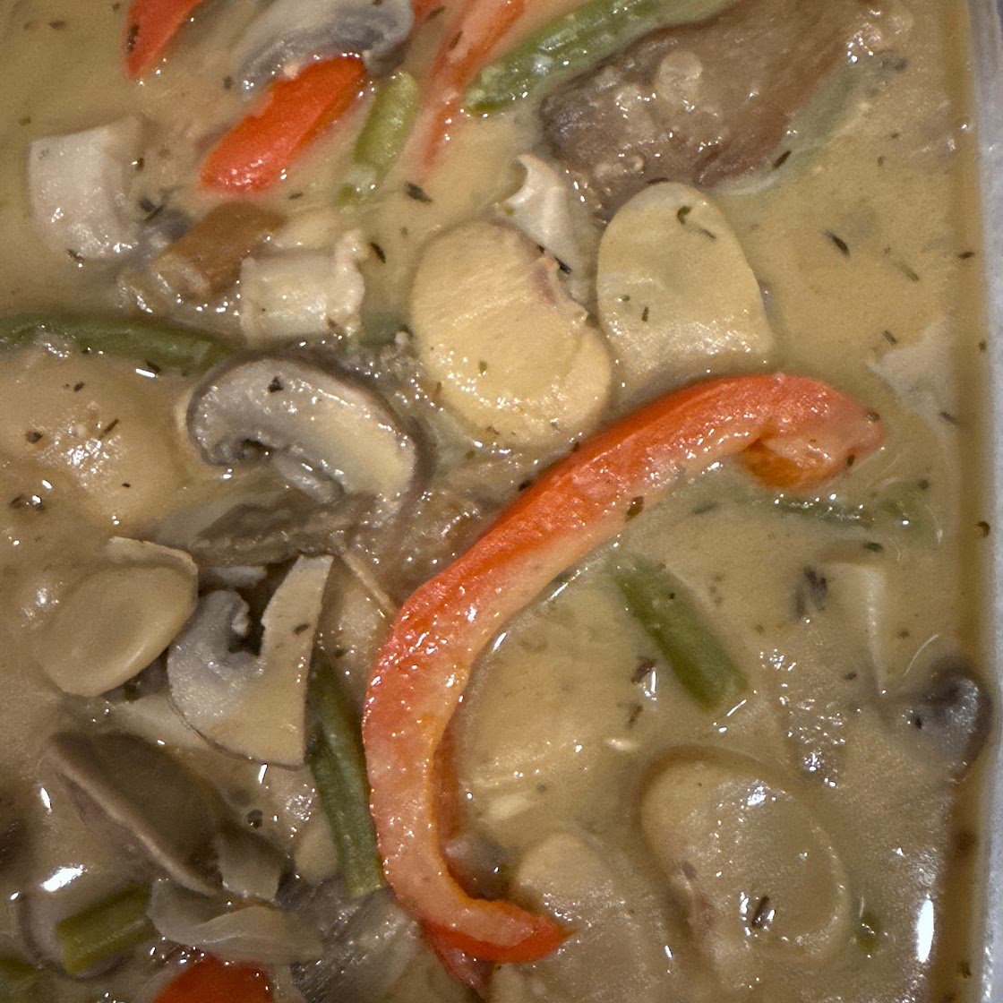MC - Mushroom & butter bean stroganoff