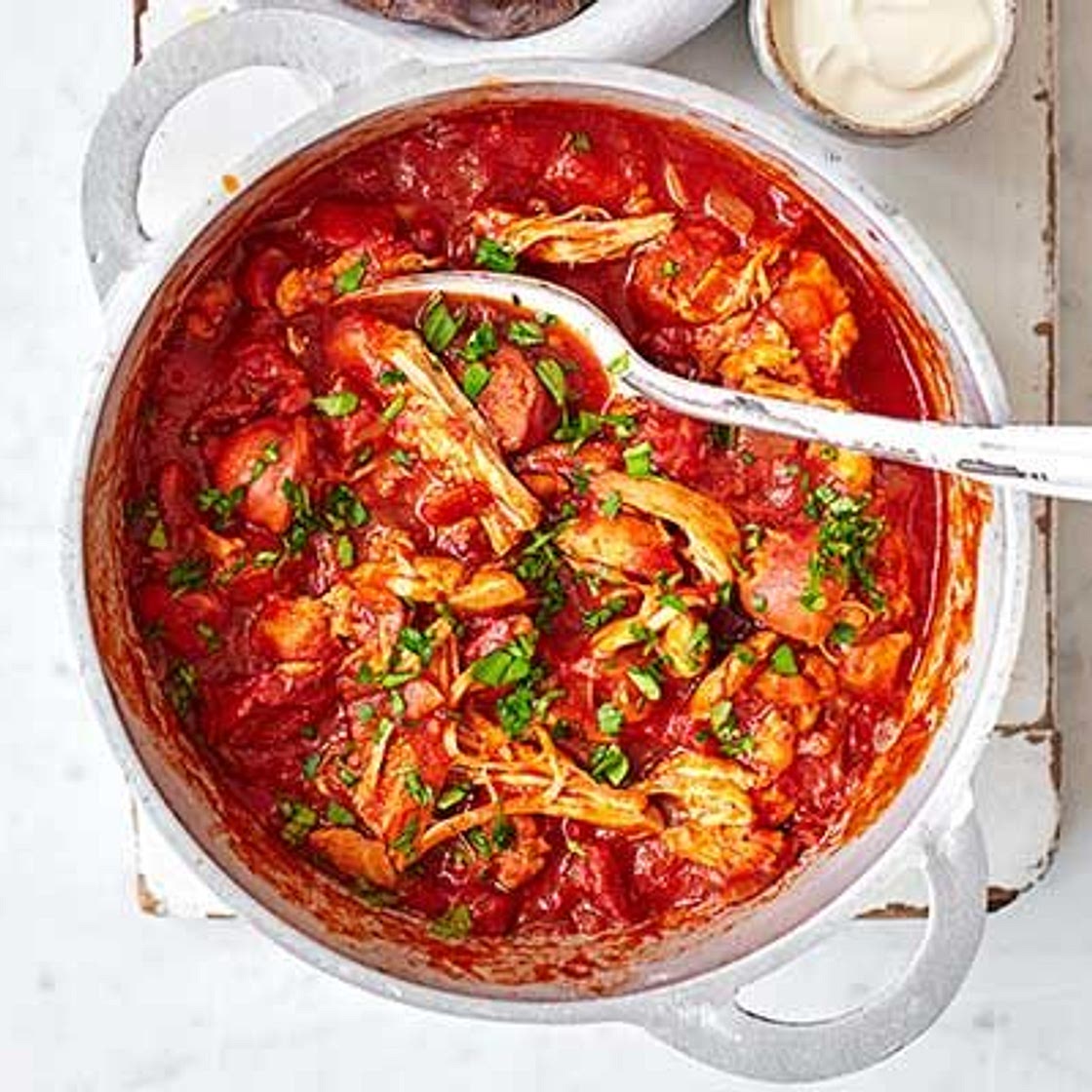 Chicken & chorizo ragu