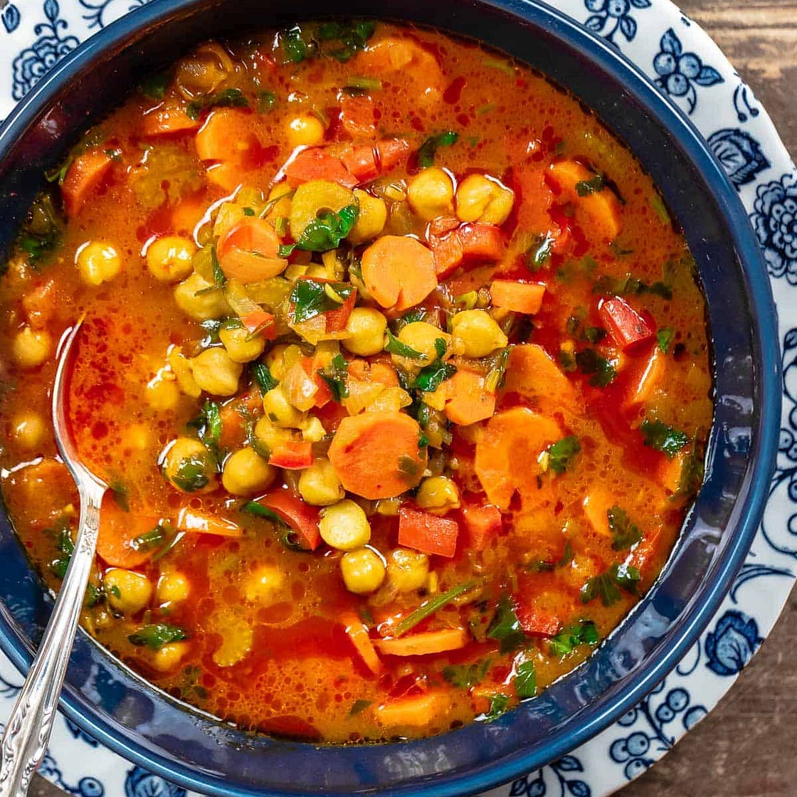 Easy Mediterranean Chickpea Soup Recipe