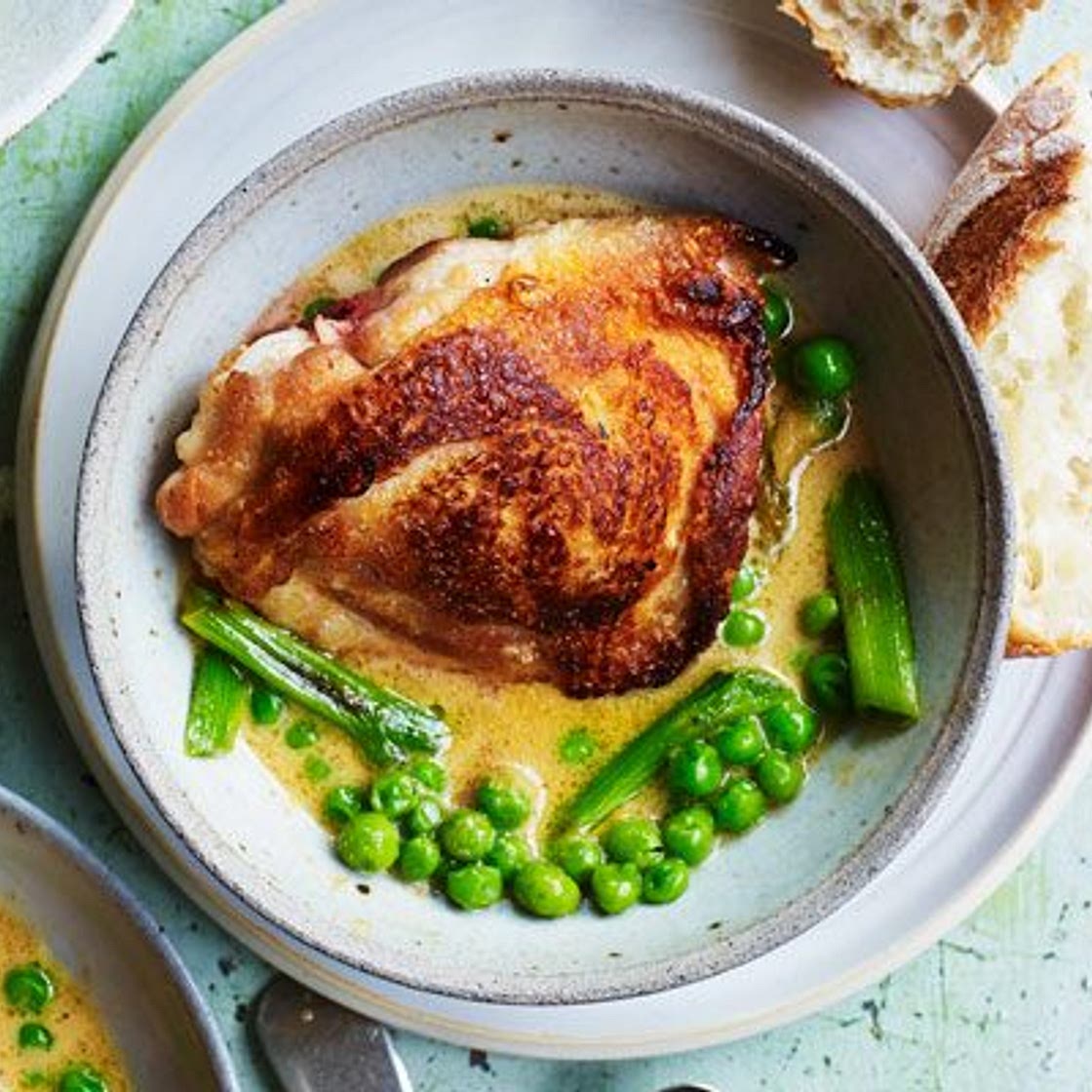 Slow cooker honey mustard chicken thighs