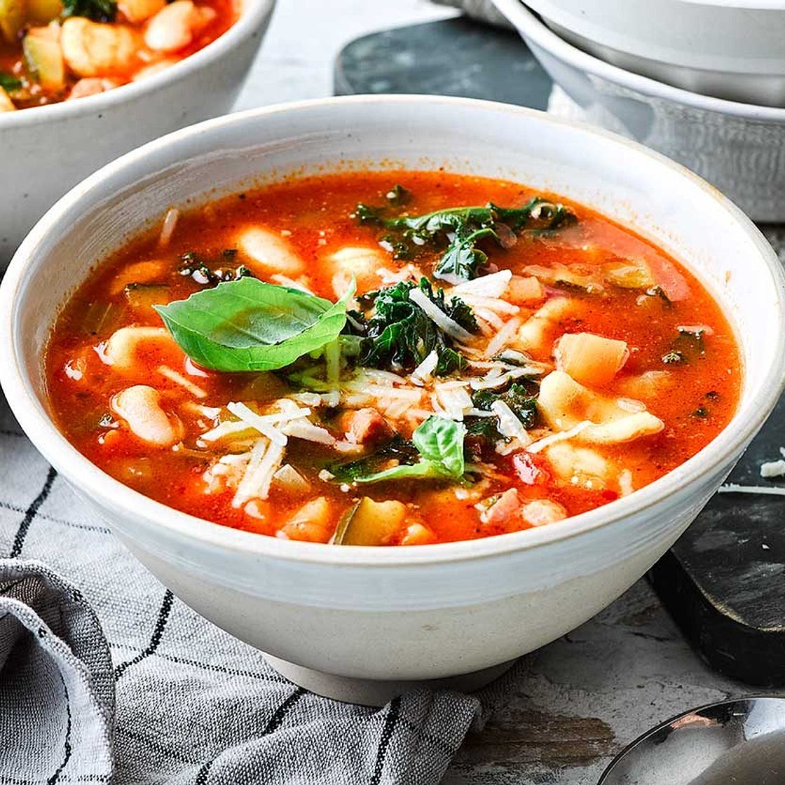 Classic minestrone soup