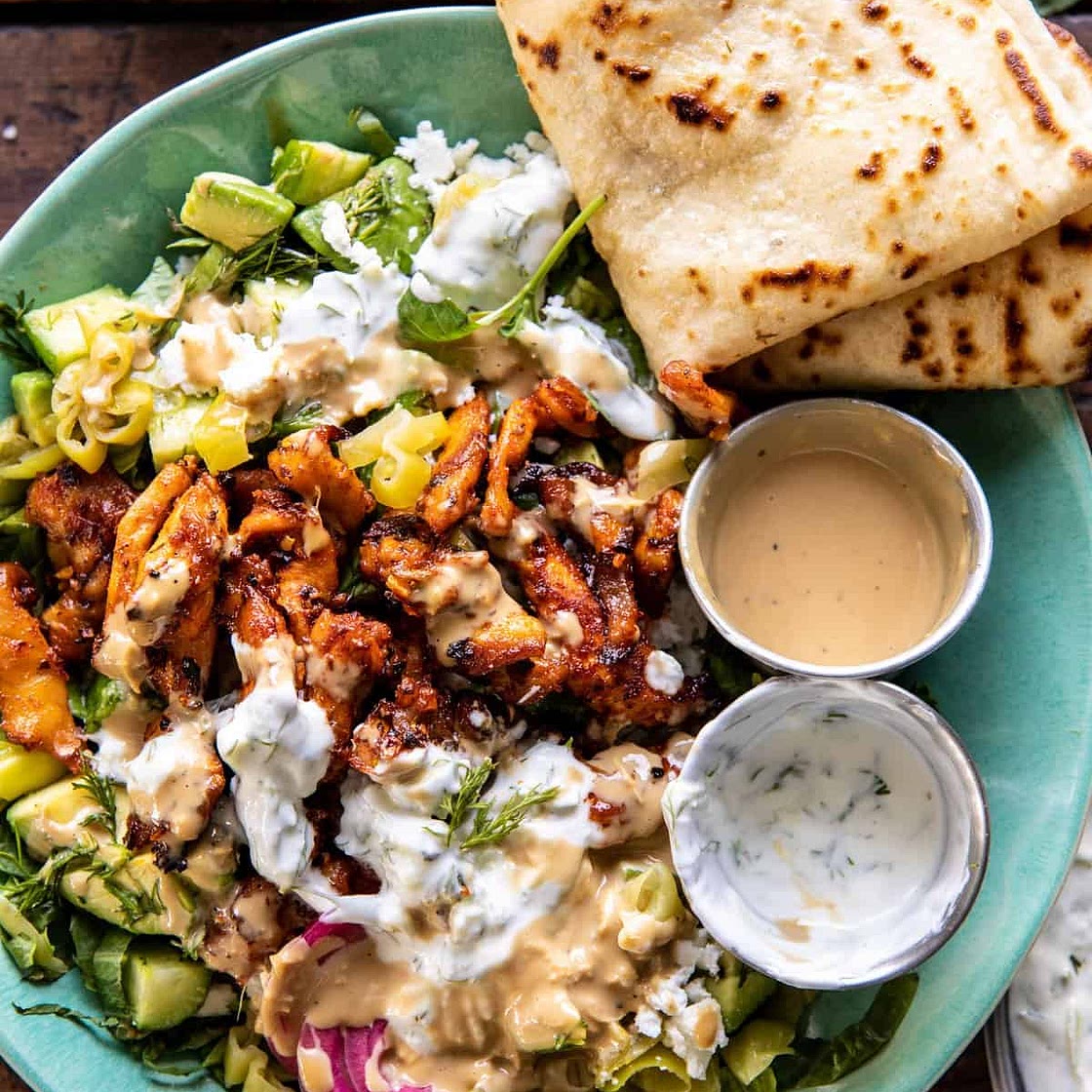 Greek Chicken Tzatziki Bowls