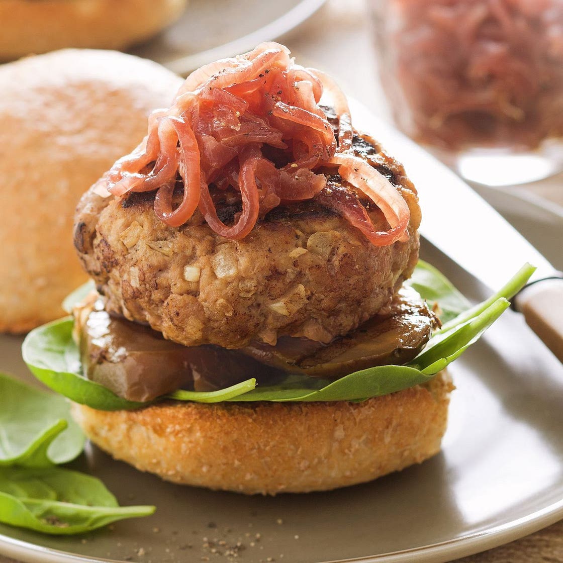 Fennel, pork and veal burgers