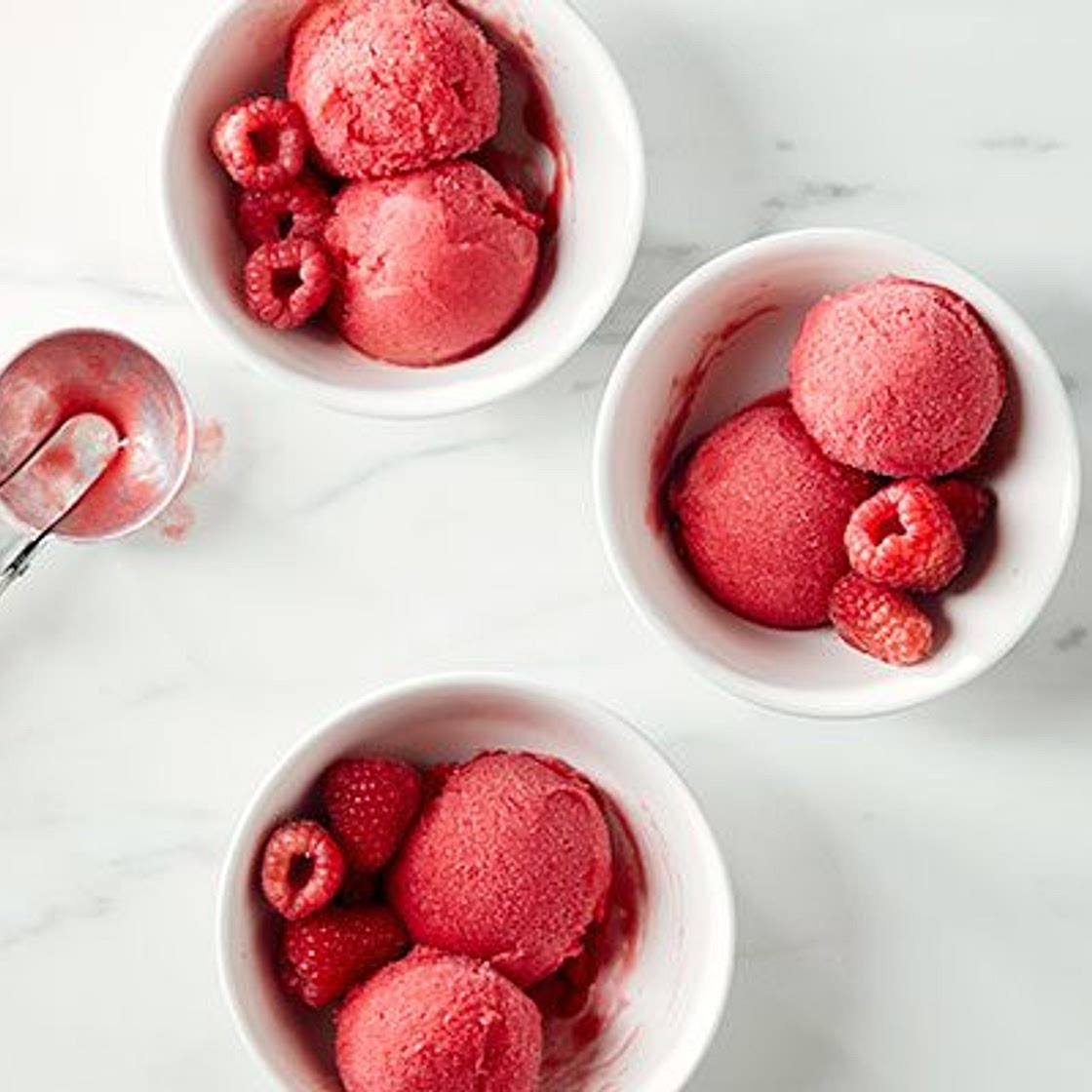 Raspberry sorbet
