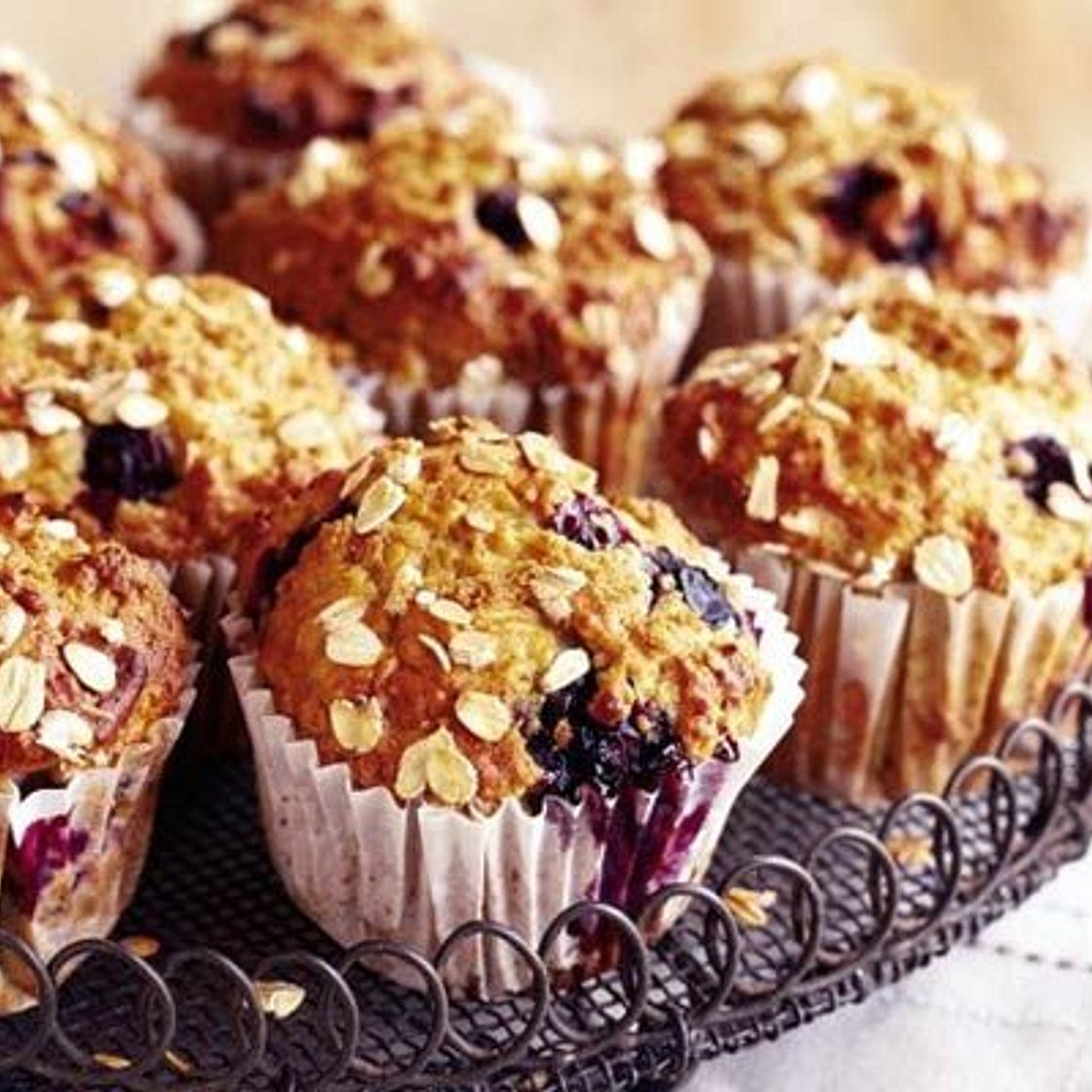 Banana & blueberry muffins