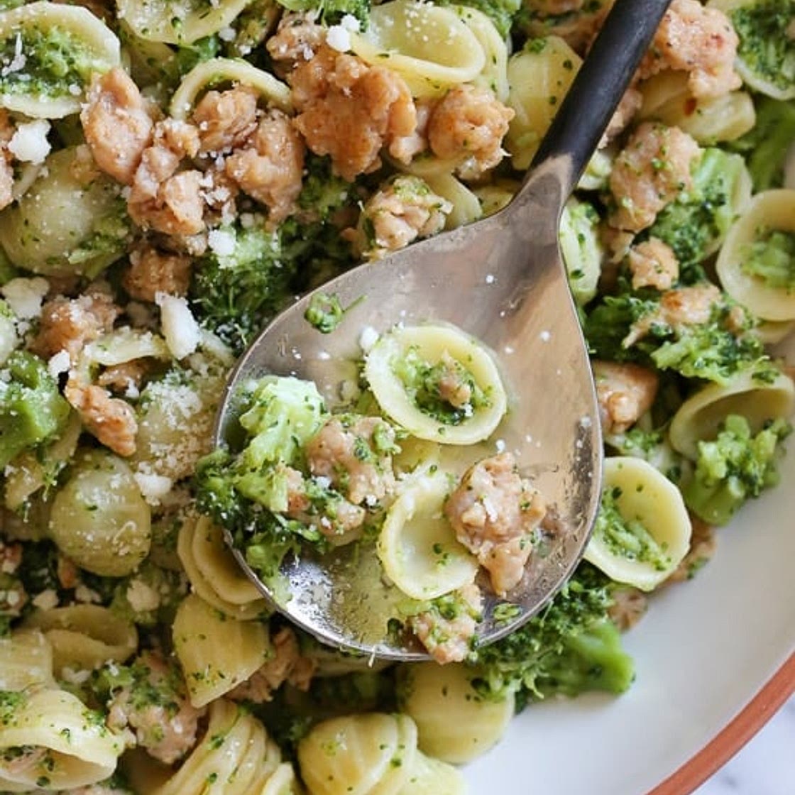 Orecchiette Pasta with Chicken Sausage and Broccoli