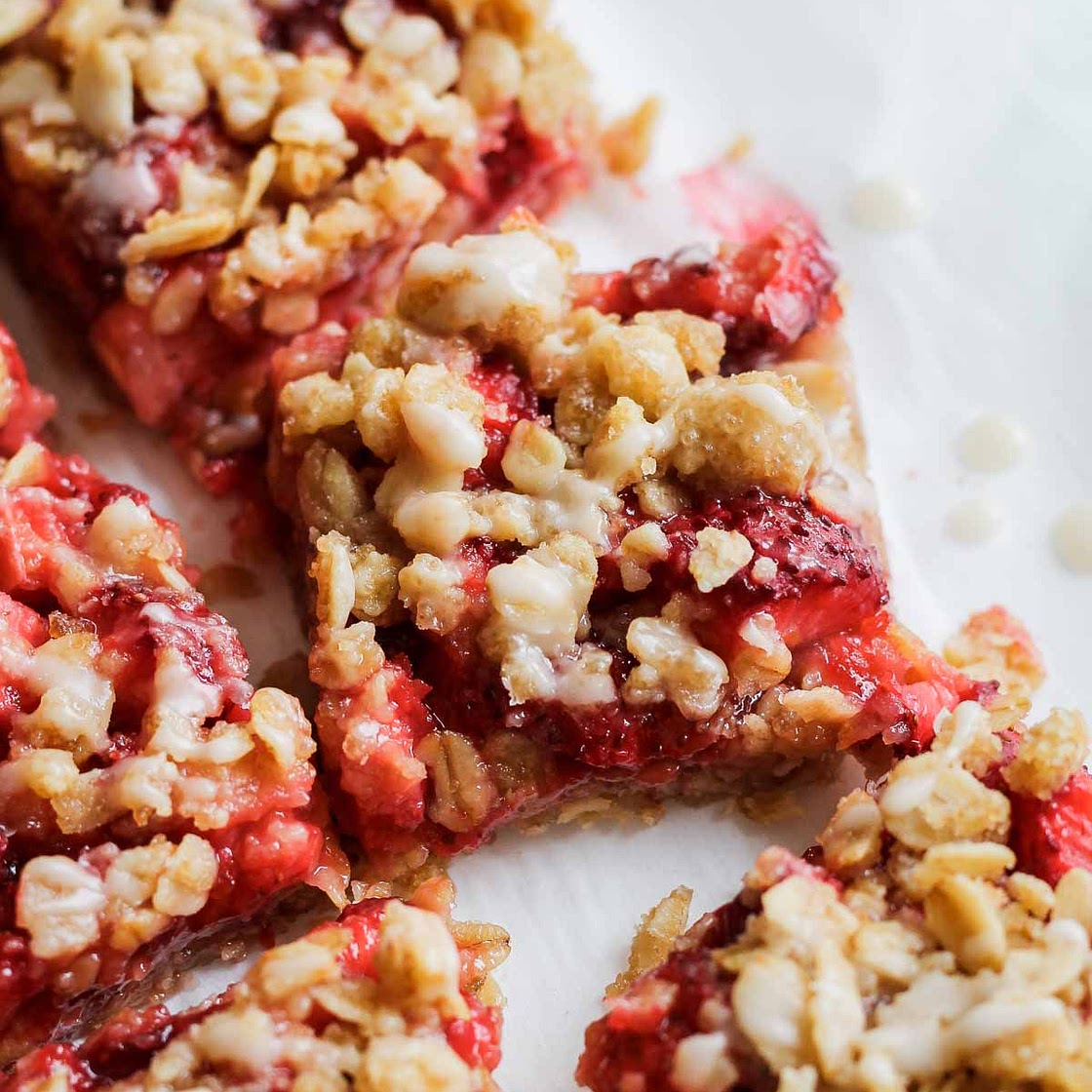 Strawberry Crumble Bars