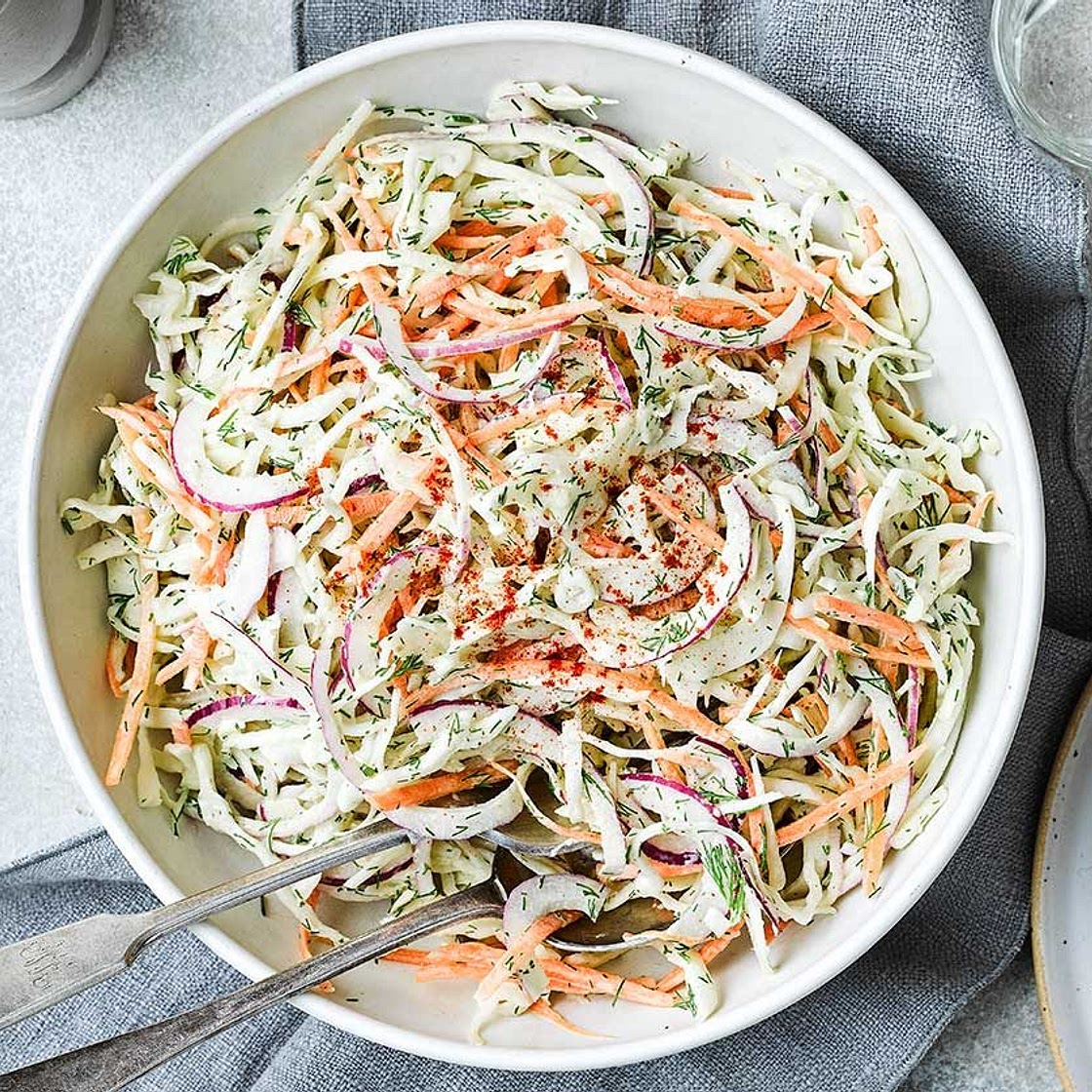 Classic homemade coleslaw