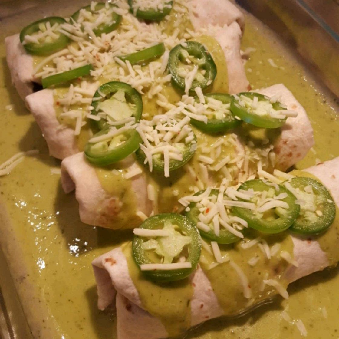 Jalapeño Cream Cheese Chicken Enchiladas
