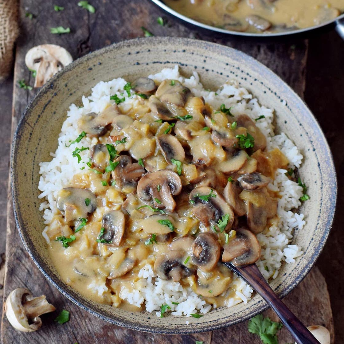 Vegan Mushroom Stroganoff