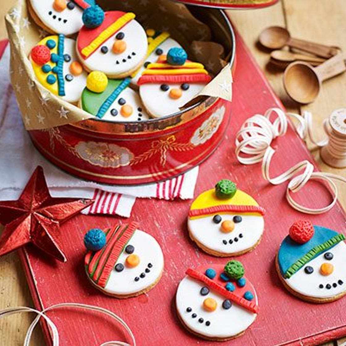 Snowman biscuits