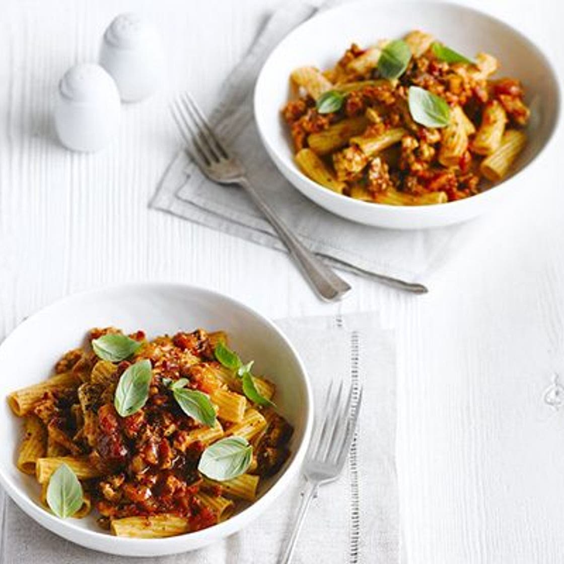 Low-fat turkey bolognese