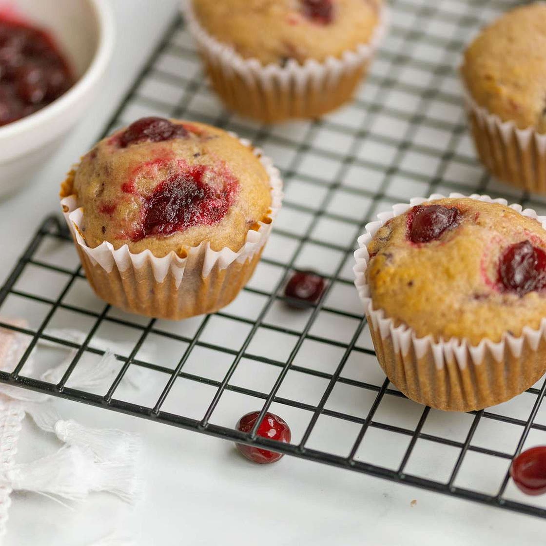 Cranberry Sauce Muffins