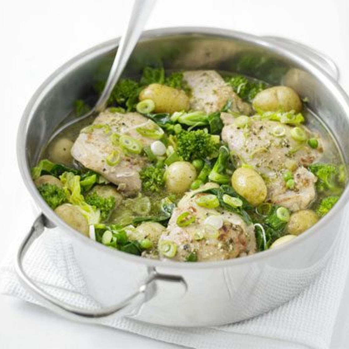 Spring chicken in a pot