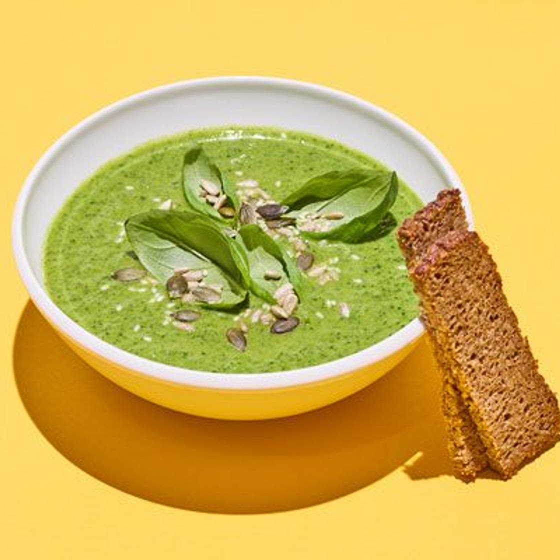 Courgette, leek & goat’s cheese soup
