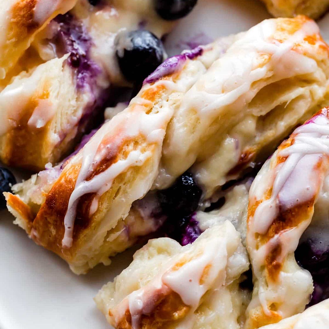 Blueberry Cream Cheese Pastry Braid