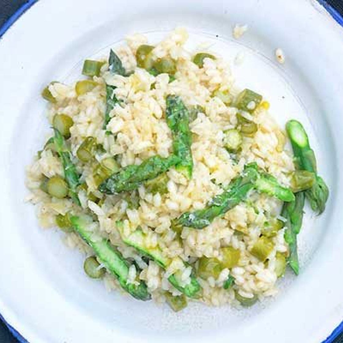 Asparagus risotto