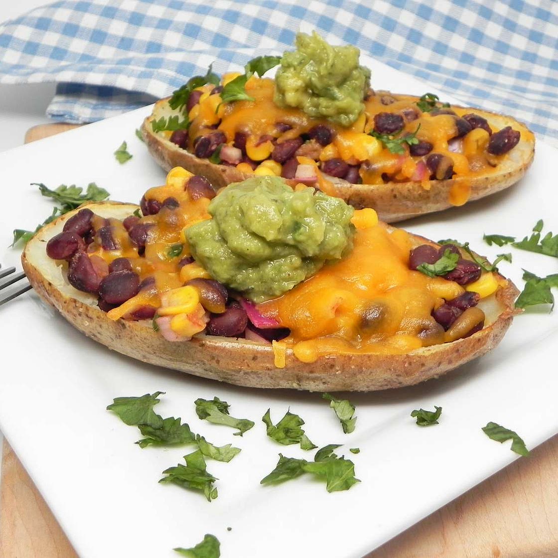 Vegetarian Southwestern Potato Skins