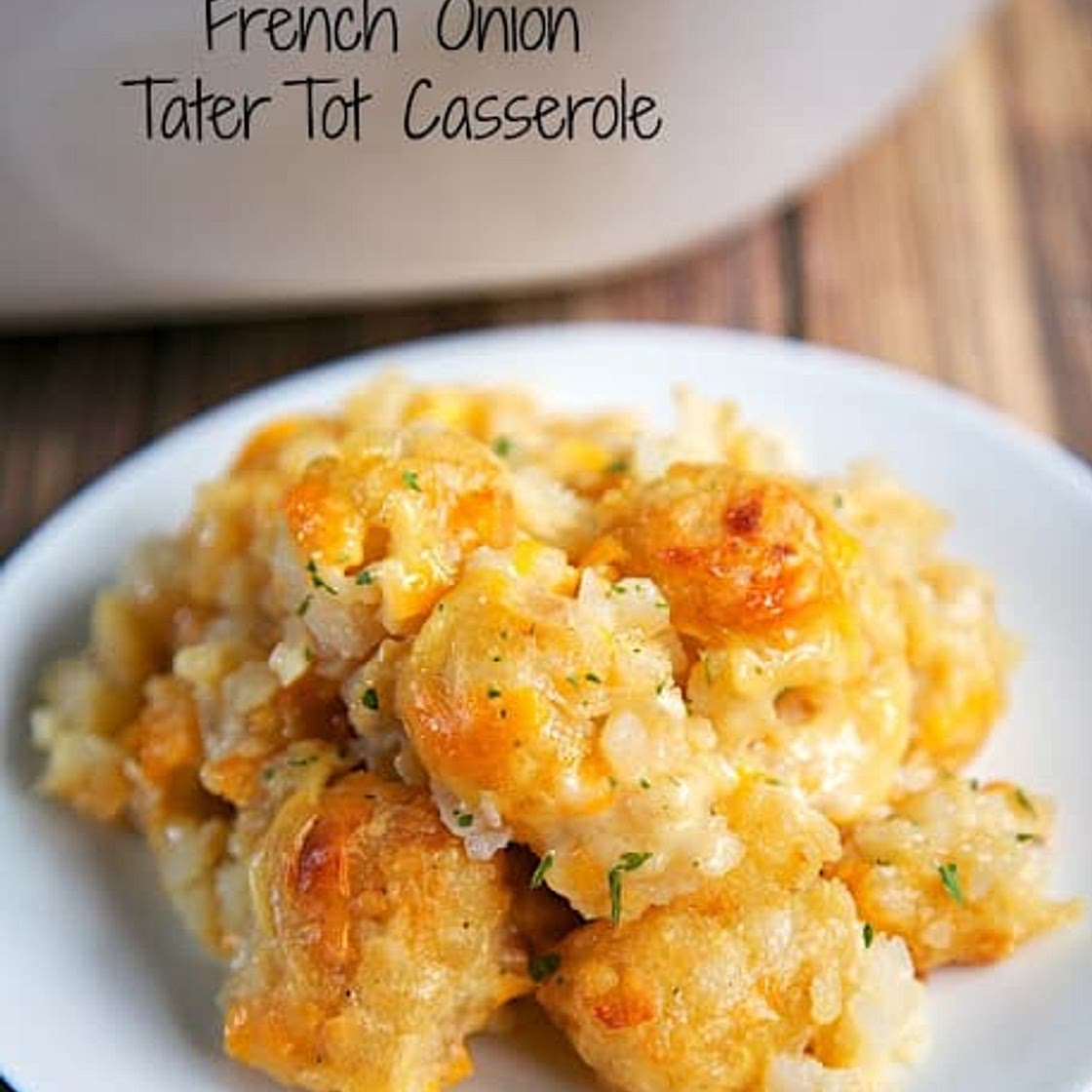 French Onion Tater Tot Casserole
