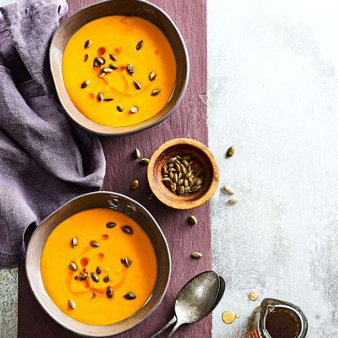 Pumpkin & bacon soup