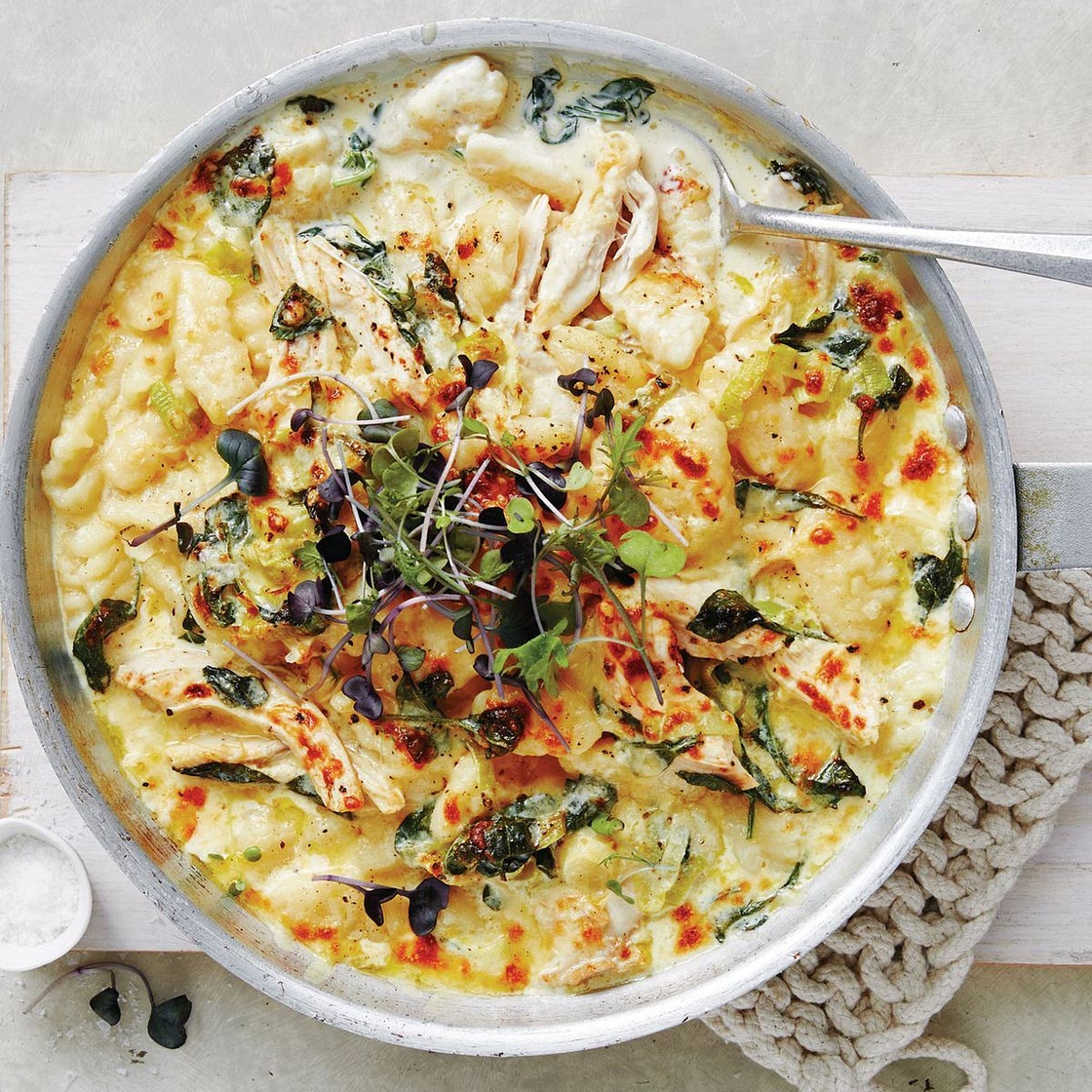 Creamy chicken gnocchi bake recipe