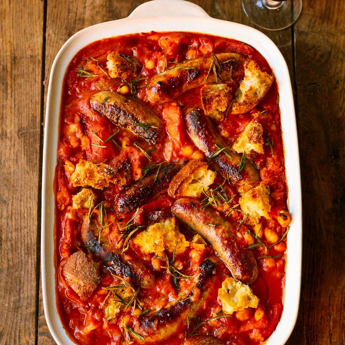 Comforting sausage bake