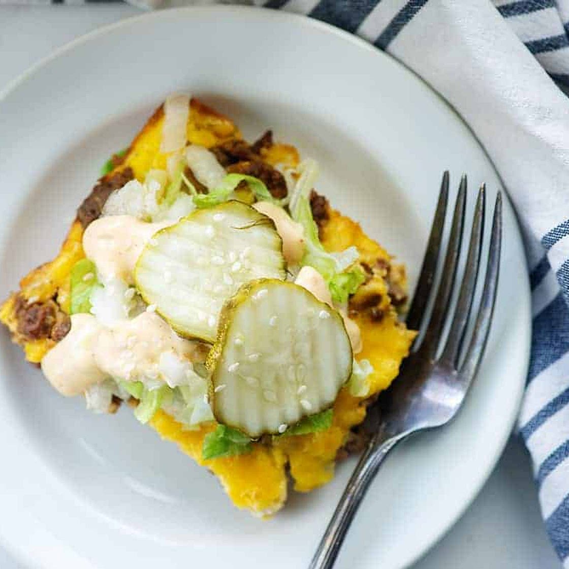 Keto Big Mac Casserole