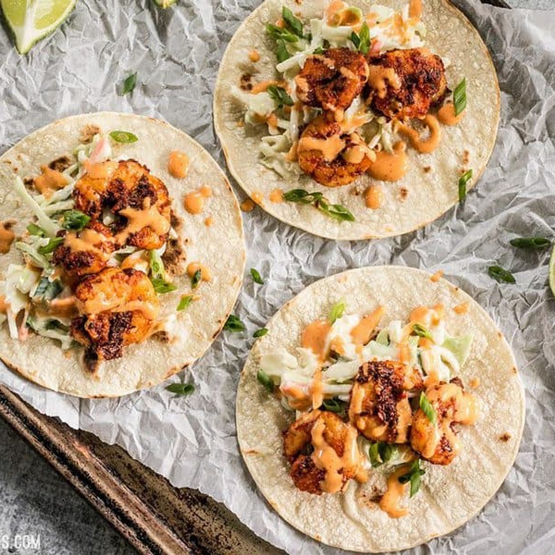 Blackened Shrimp Tacos