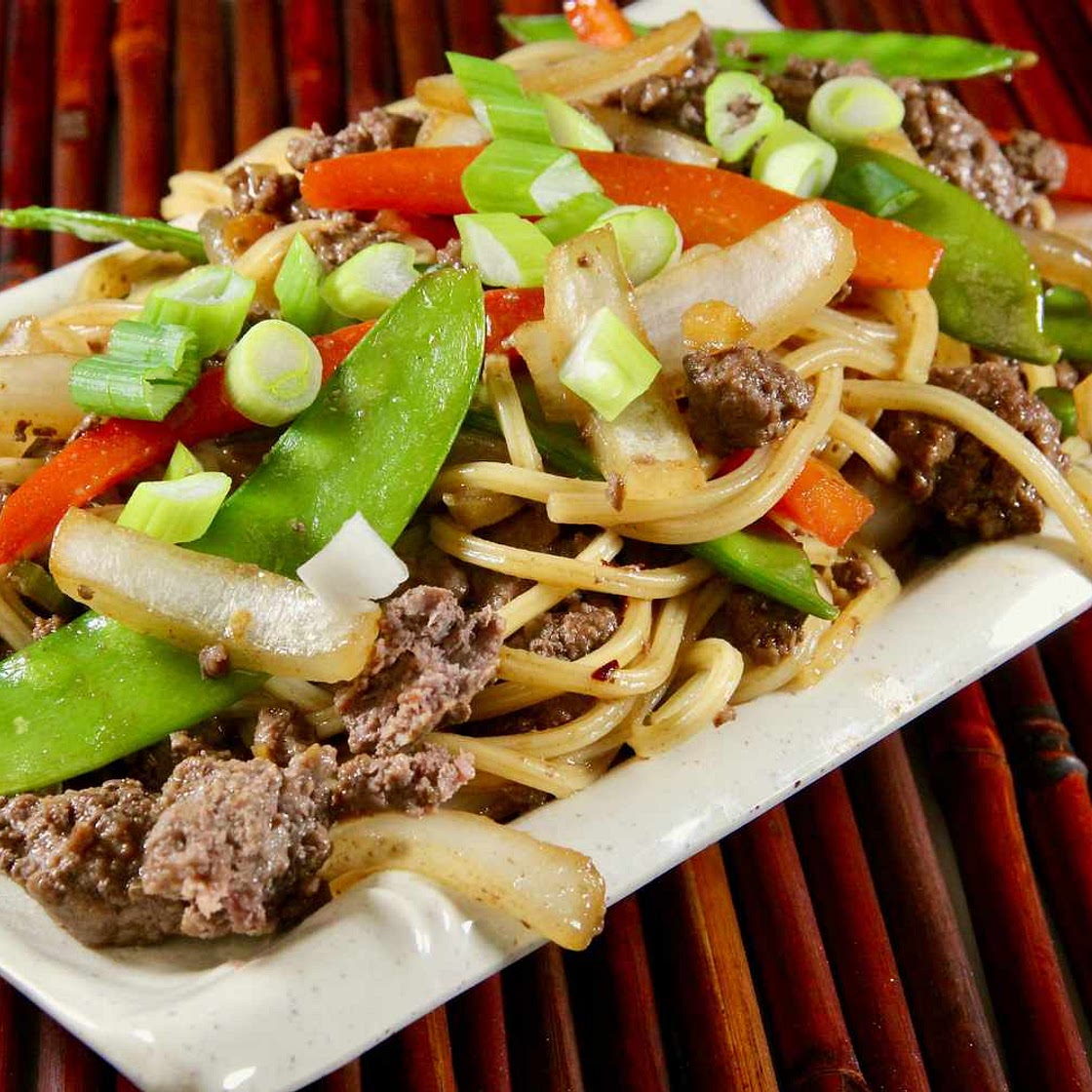 Ground Beef Lo Mein