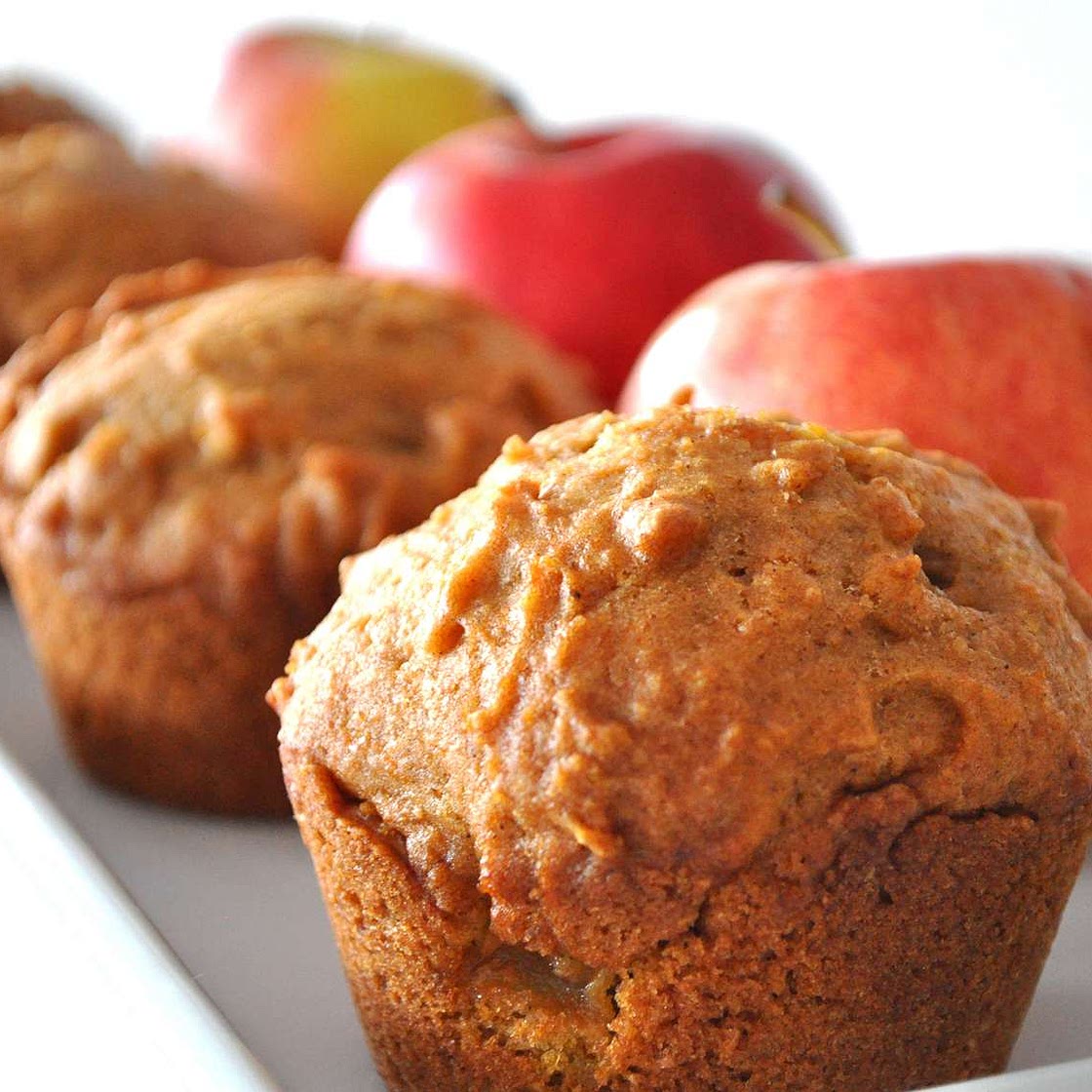 Pumpkin Apple Streusel Muffins