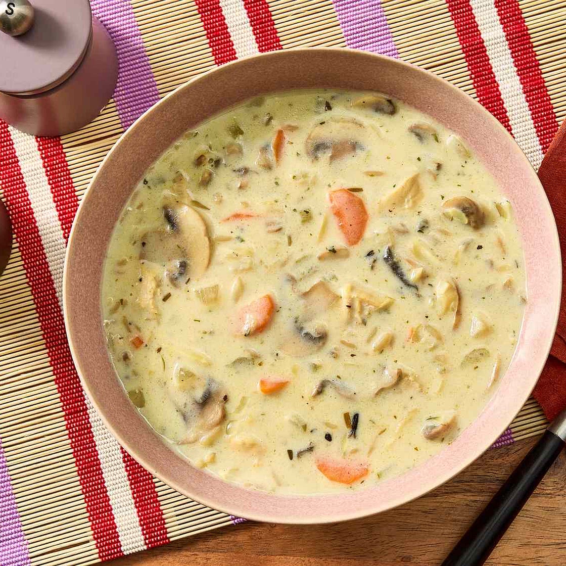 Chicken and Mushroom Wild Rice Soup