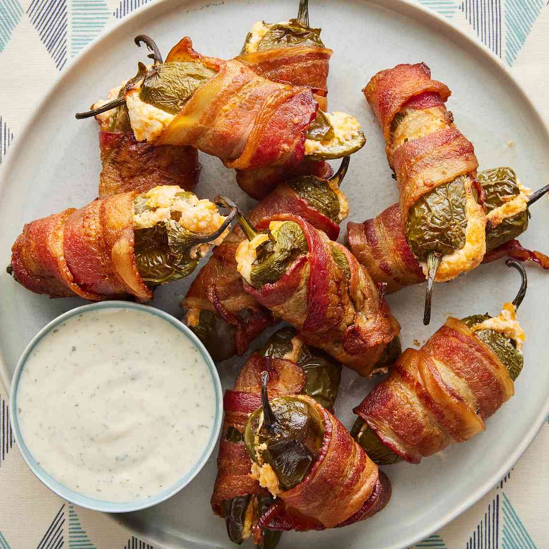 Bacon-Wrapped Jalapeño Poppers