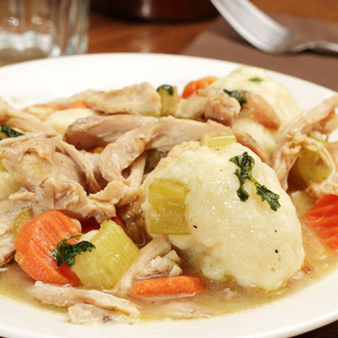Chicken stew with dumplings recipe
