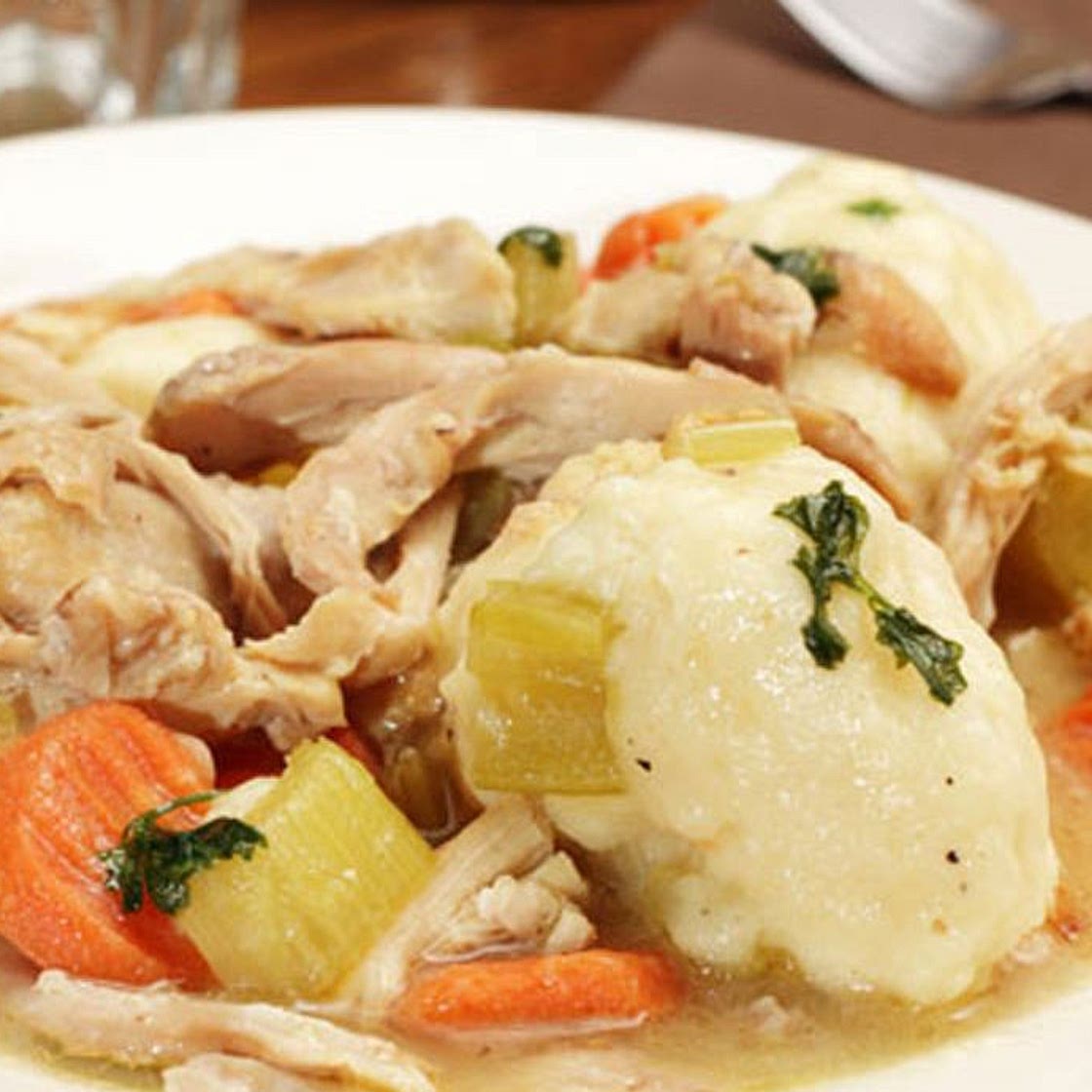 Chicken stew with dumplings recipe