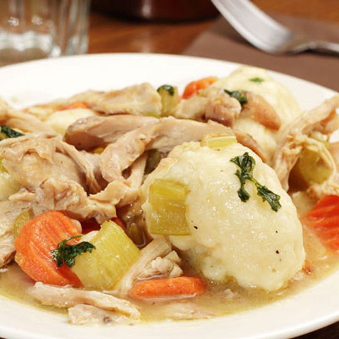 Chicken stew with dumplings recipe