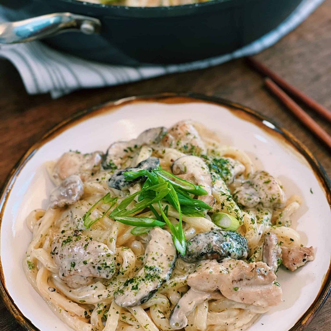 Creamy Chicken Udon