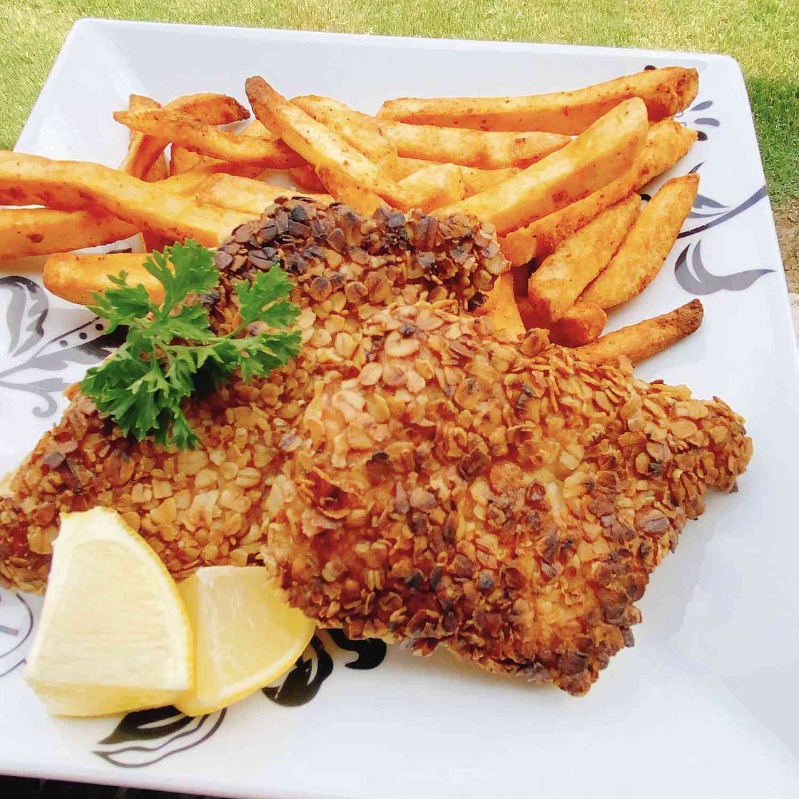 Oat Crusted Fish