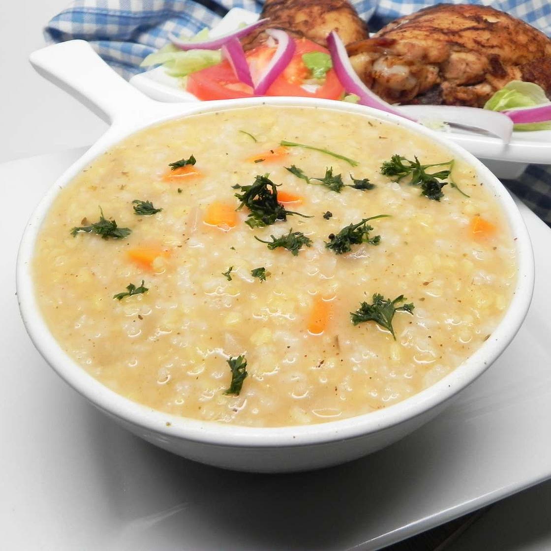 Instant Pot® Lentil and Rice Soup